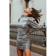 Load image into Gallery viewer, MAXWELL DRESS - SILVER SOLD OUT